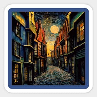 Starry Night in Diagon Alley Sticker